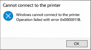 Microsoft – Shared Printer Error “0x0000011B”: “Cannot Connect to the ...