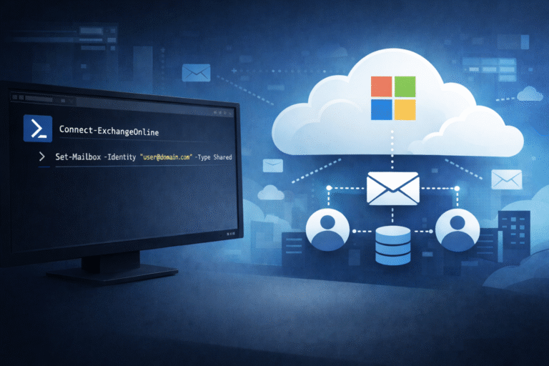 Convert an Exchange Online User Mailbox to a Shared Mailbox Using ...