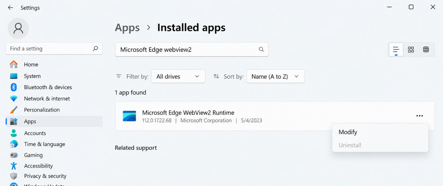 How to Repair Microsoft Edge WebView2 Runtime in Windows 11 – TechNotes